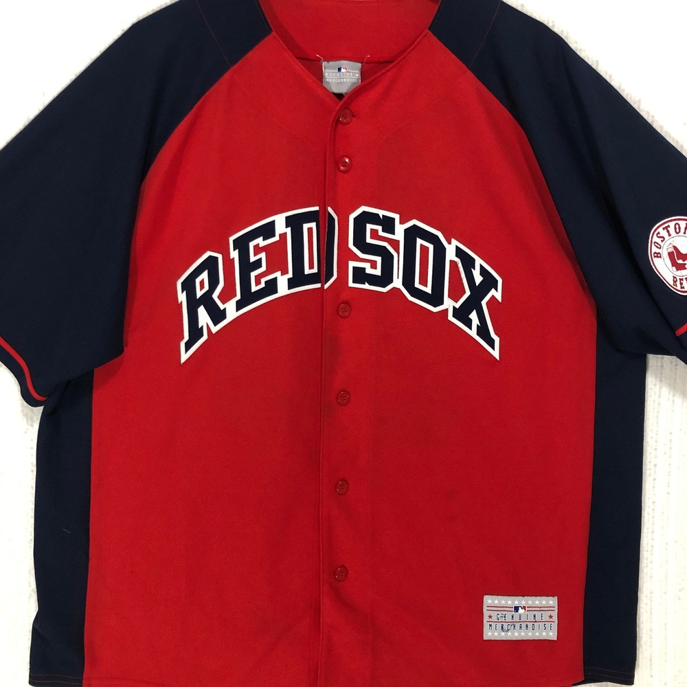 MLB Boston Red Sox Kevin Youkilis 20 Jersey Red Navy 2XL Genuine Merchandise